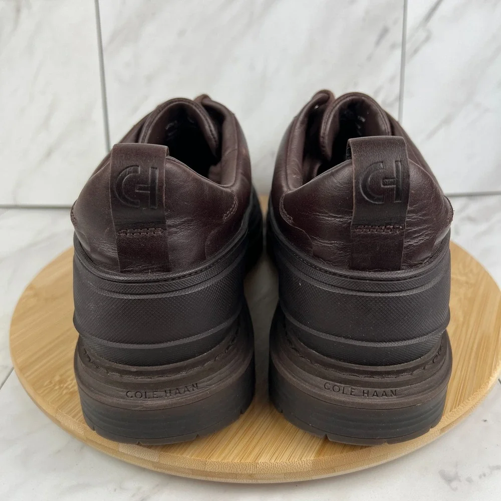 Cole Haan Stratton Shroud Mens Size 13 M Brown Leather Waterproof Oxford Shoes